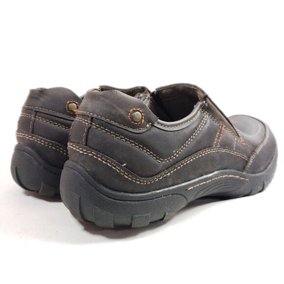 Dockers Mens Size 10 Slip-On Casual Loafers Brown Leather Upper Rugged Sole - Picture 4 of 9